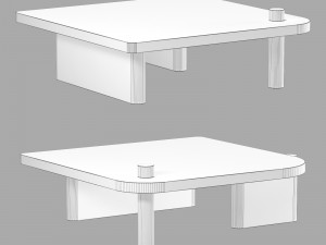 Egg collective finn table 3D Модель