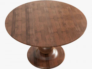 Saf ev blanco masa moda sandalye olun 3D Model