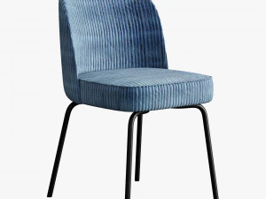 Saf ev blanco masa moda sandalye olun 3D Model