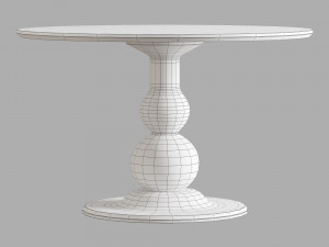 Be pure home blanco table vogue chair 3D Model