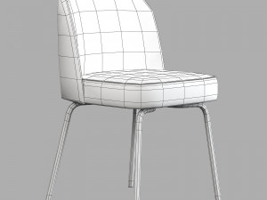 Be pure home blanco table vogue chair 3D Model