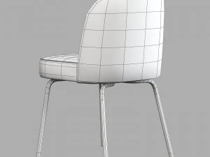 Saf ev blanco masa moda sandalye olun 3D Model