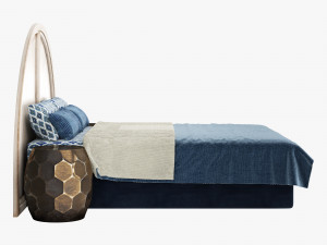 Classic bed 002 3D Model