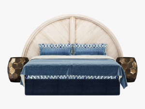 Classic bed 002 3D Model