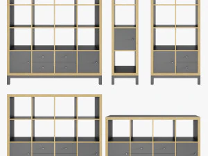 IKEA Kallax Modello 3D