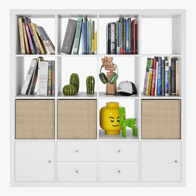 IKEA kallax 30275861 3D Модель .c4d .max .obj .3ds .fbx .stl .blend 