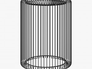 Kare wire coffee table black Model 3D