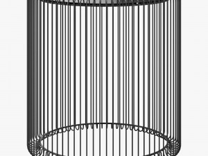 Kare wire coffee table black Model 3D