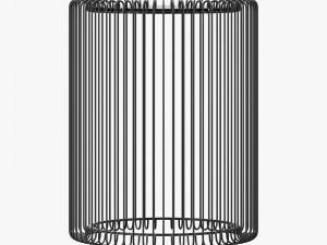 Kare wire coffee table black Model 3D
