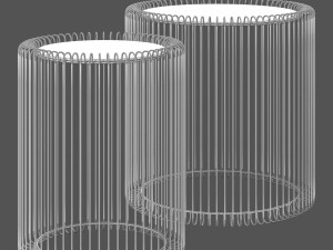 Kare wire coffee table black Model 3D