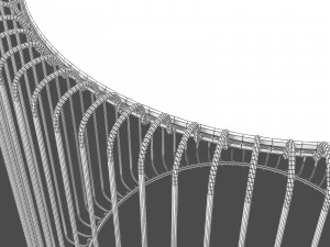 Журнальный столик Kare Wire черный 3D Модель