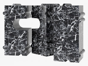 Kelly Wearstler hume modular stone bench 3D मॉडल