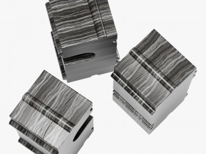 Kelly Wearstler hume modular stone bench 3D मॉडल