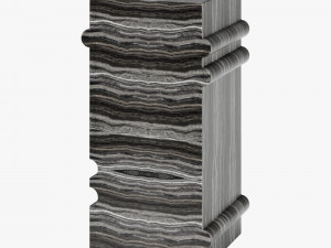 Kelly Wearstler hume modular stone bench 3D मॉडल