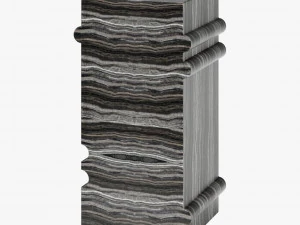 Banco modular de pedra Kelly Wearstler hume Modelo 3D