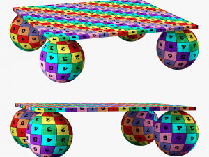 Kelly Wearstler morro square coffee table 3D 模型