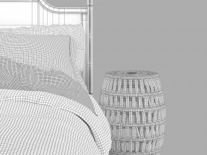 Magnolia home manor cathedral bed 3D 모델