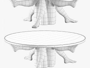 Kelly Wearstler superluxe isadora table Modelo 3D