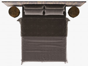 Modern bed 001 3D Модель