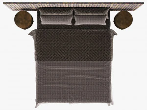 Cama moderna 001 Modelo 3D
