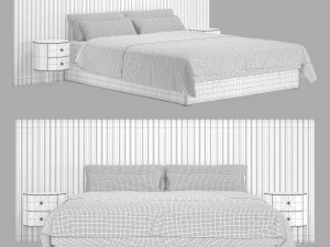 Modern bed 001 3D Модель