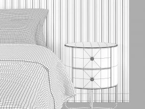 Cama moderna 001 Modelo 3D