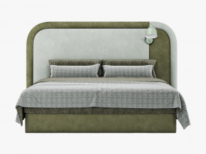Modern bed 003 3D Model