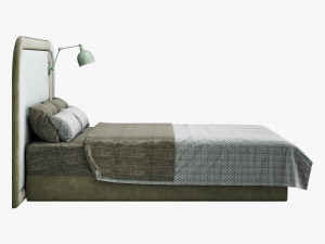 Modern bed 003 3D Model
