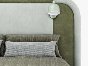 Modern bed 003 3D Model
