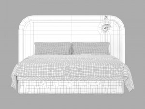 Modern bed 003 3D Model