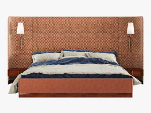Modern bed 002 3D 모델