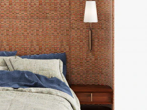 Modern bed 002 3D Model