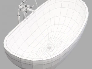 Spiritofstone terrazzo old boat white 3D Model