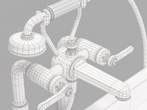 Spiritofstone terrazzo old boat white Model 3D