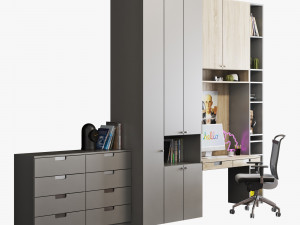 Workplace set 001 3D मॉडल