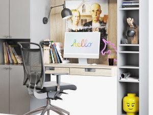 Workplace set 001 3D मॉडल
