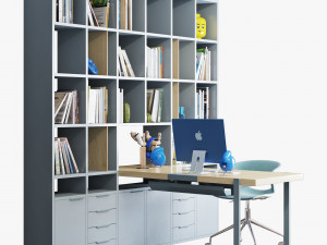 Workplace set 002 Model 3D