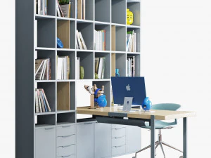 Workplace set 002 3D Model