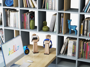 Workplace set 002 Model 3D