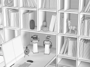 Workplace set 002 3D Model