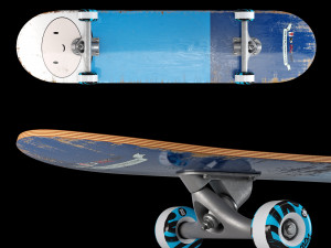 Skateboard cortoon set 3D Model