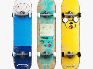 Conjunto corto de skate Modelo 3D