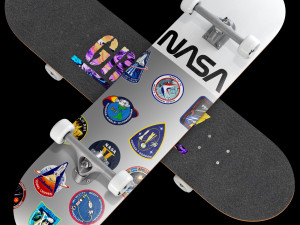 Skateboard NASA set Modelo 3D