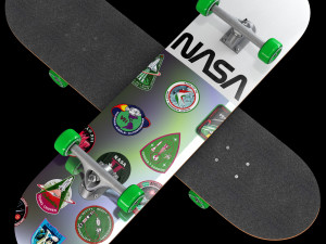 Skateboard NASA set Modelo 3D