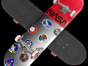 Skateboard NASA set Modelo 3D