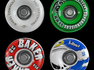 Skateboard NASA set Modelo 3D