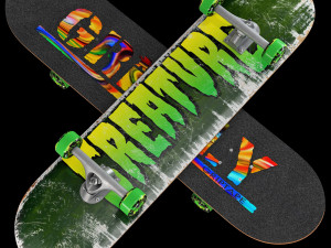 Skateboard set 001 Model 3D