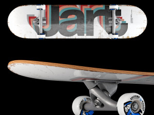 Skateboard set 001 Model 3D