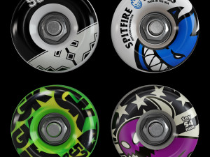 Skateboard set 001 Model 3D