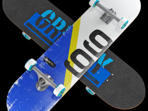 Skateboard set 002 Model 3D